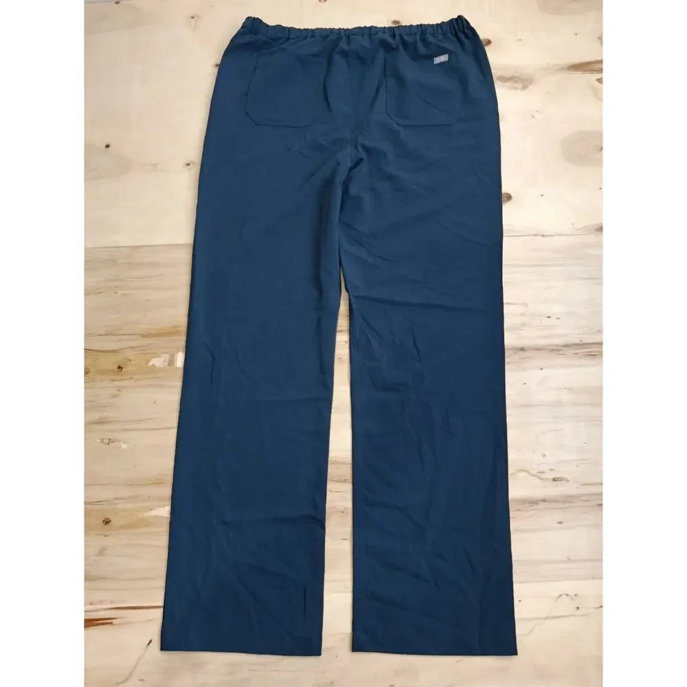 FIGS Pisco Technical Collection Scrub Pants Men XXL Tall Navy Blue Straight Leg